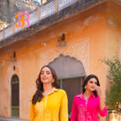 Designer Digital Print Muslin Silk Cord Set