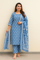 Floral Printed Cotton Kurta Set