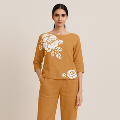 Floral Print Two-Piece Co-ord Set for Women