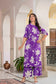 Women’s Floral Printed Cotton Kurta Set with Pants