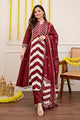 Premium Cotton A-Line Suit Set | Embroidered Elegance with Dupatta