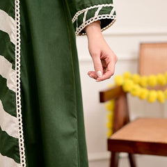 Premium Cotton A-Line Suit Set | Embroidered Elegance with Dupatta