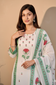 Floral Block Print Cotton Suit Set with Dupatta
