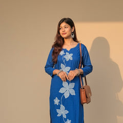 Floral Elegance Kurti Set