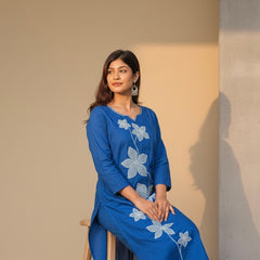 Floral Elegance Kurti Set
