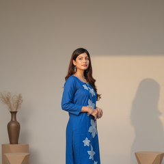 Floral Elegance Kurti Set