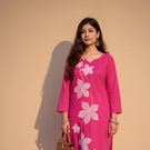 Floral Elegance Kurti Set