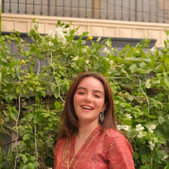 Rust Paisley Printed Kurta Set with Gold Lace Detailing