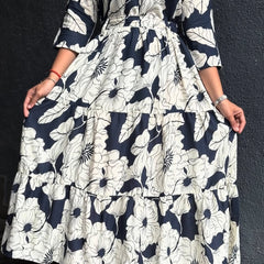 Elegant Cotton Long Dress for Women