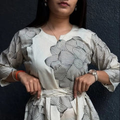 Elegant Cotton Long Dress for Women