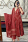 Ajrakh Print Anarkali Kurta Set with Dupatta