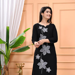 Floral Elegance Kurti Set
