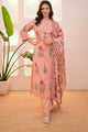 Floral Printed Cotton Kurta Set with Dupatta