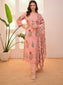 Floral Printed Cotton Kurta Set with Dupatta