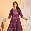 Festive Wear Embroidered Long Anarkali Dress