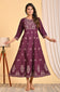 Festive Wear Embroidered Long Anarkali Dress