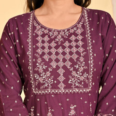 Festive Wear Embroidered Long Anarkali Dress