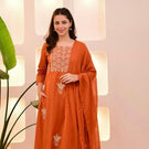 Festive Wear Embroidered Anarkali Suit Set
