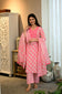 Elegant Handblock Style Cotton Kurta Pant Dupatta Set