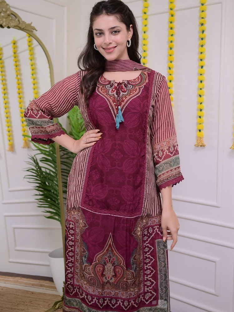 Premium 3-Piece Muslin Kurta Set for Women