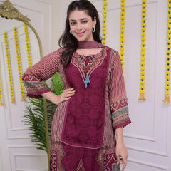 Premium 3-Piece Muslin Kurta Set for Women