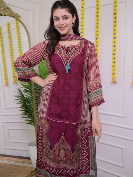 Premium 3-Piece Muslin Kurta Set for Women