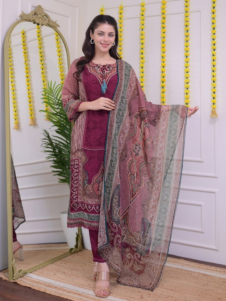 Premium 3-Piece Muslin Kurta Set for Women