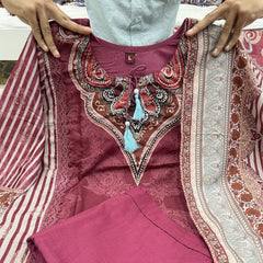 Premium 3-Piece Muslin Kurta Set for Women