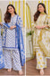 Handblock Floral Printed Cotton Suit Set – Blue & Mustard Yellow Variants