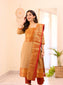 Pure Kanchi Cotton Handwoven Suit Set with Zari Jacquard Dupatta