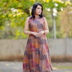 Tushita Rust Brown Cotton Co-ord Set