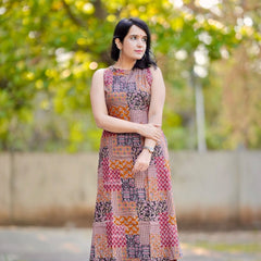 Tushita Rust Brown Cotton Co-ord Set