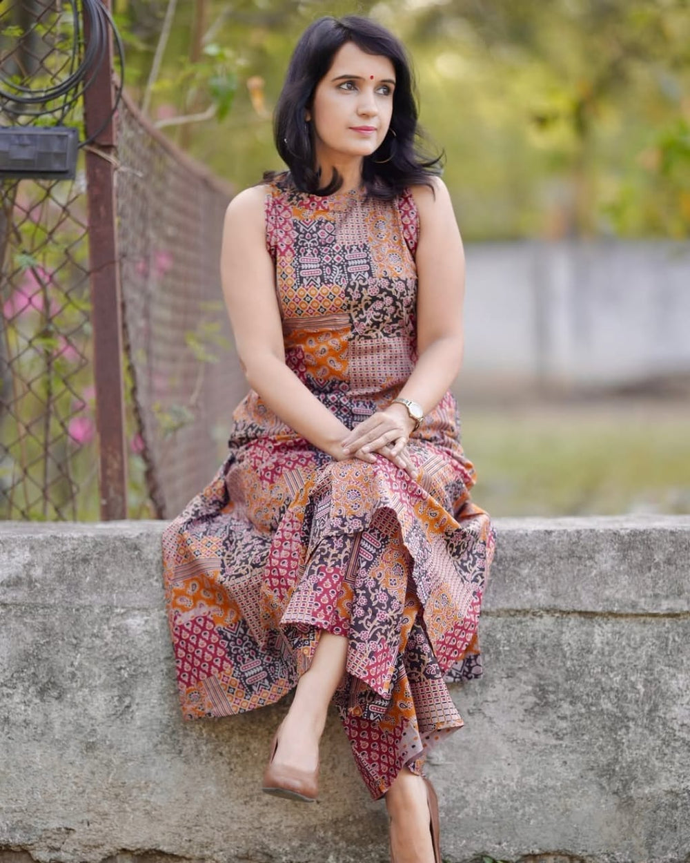 Tushita Rust Brown Cotton Co-ord Set