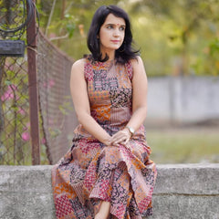 Tushita Rust Brown Cotton Co-ord Set