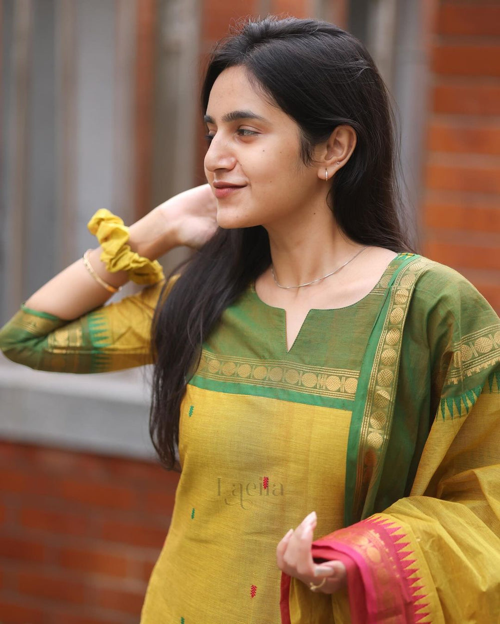 Elegant Ethnic Kanchi Cotton Suit Set